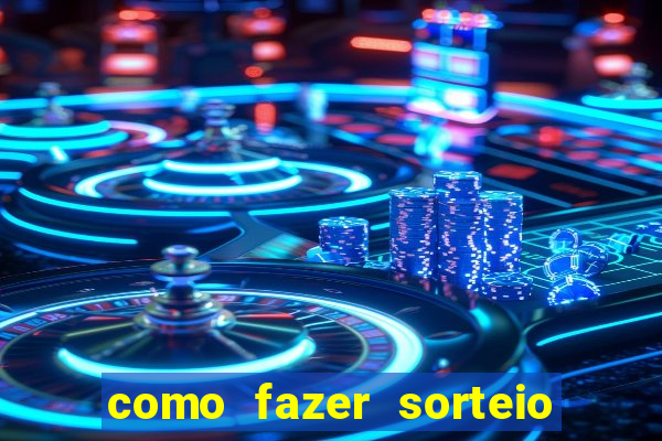 como fazer sorteio de cores online