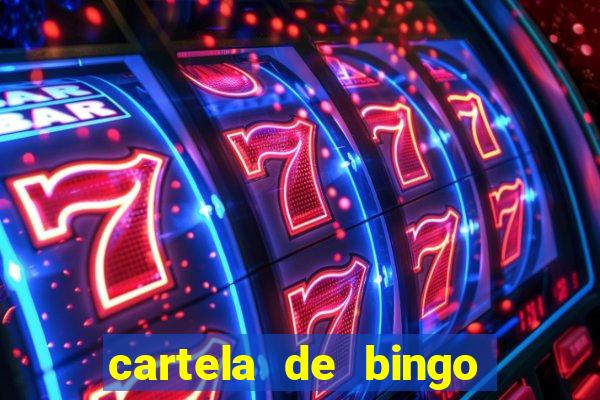 cartela de bingo cha de panela