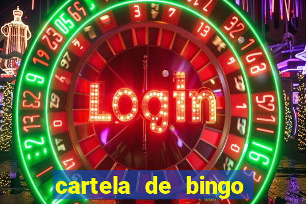 cartela de bingo cha de panela