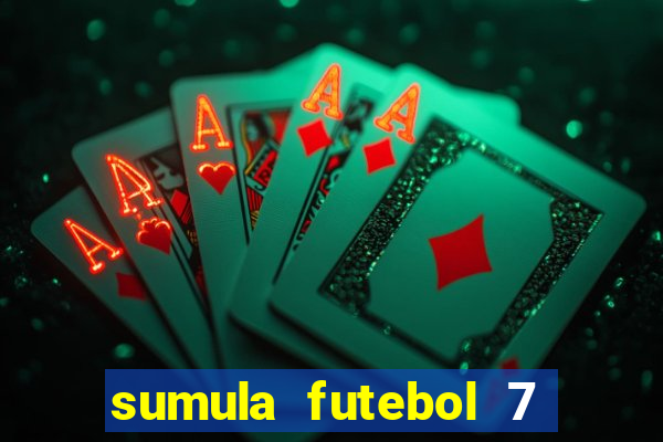 sumula futebol 7 society excel