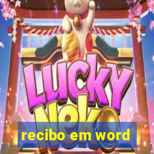 recibo em word