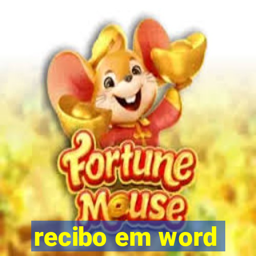 recibo em word