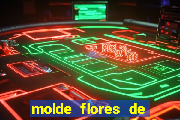 molde flores de papel para imprimir