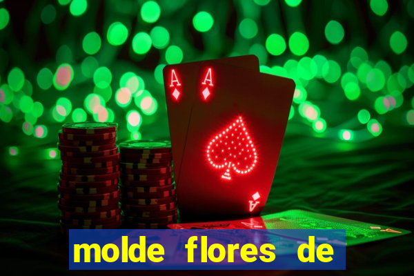 molde flores de papel para imprimir