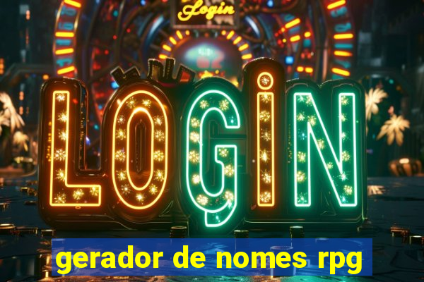 gerador de nomes rpg