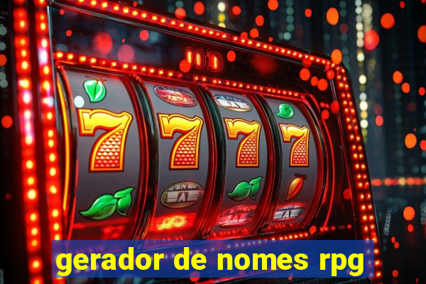 gerador de nomes rpg