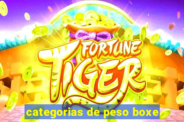 categorias de peso boxe