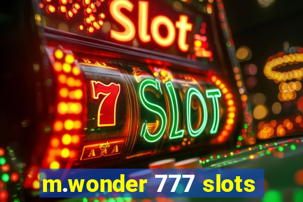 m.wonder 777 slots