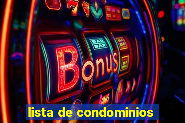 lista de condominios