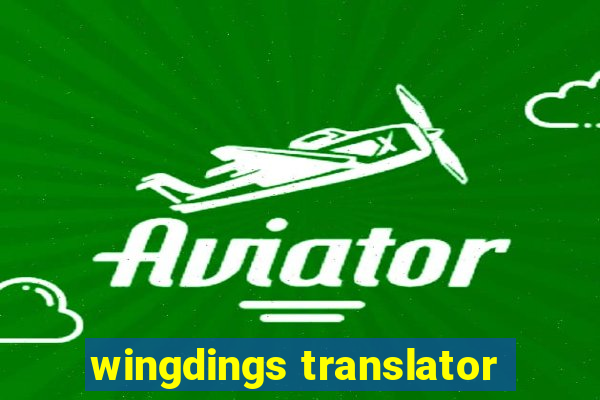 wingdings translator