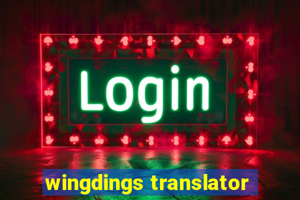 wingdings translator