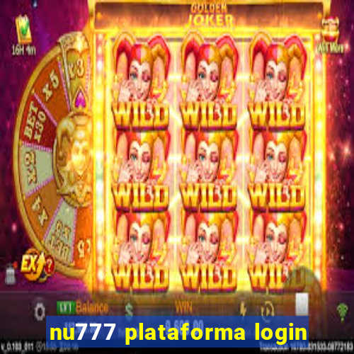 nu777 plataforma login