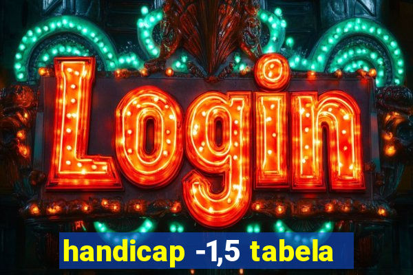 handicap -1,5 tabela