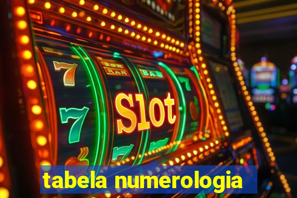 tabela numerologia