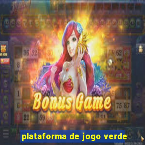 plataforma de jogo verde