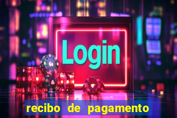 recibo de pagamento em word