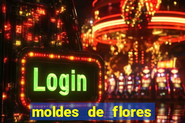 moldes de flores gigantes para imprimir