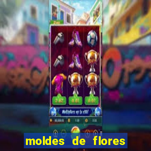 moldes de flores gigantes para imprimir