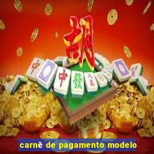 carnê de pagamento modelo