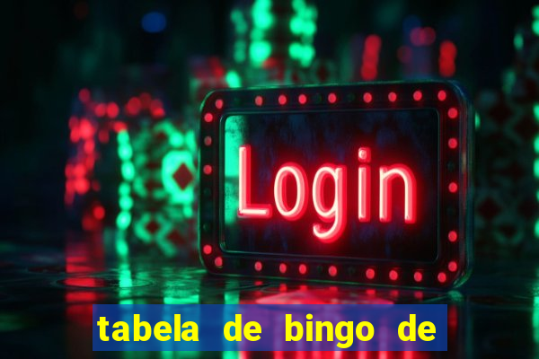 tabela de bingo de 1 a 100