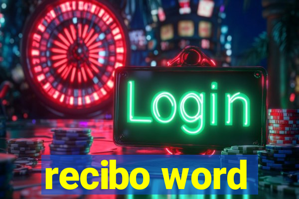 recibo word