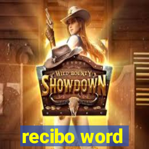 recibo word