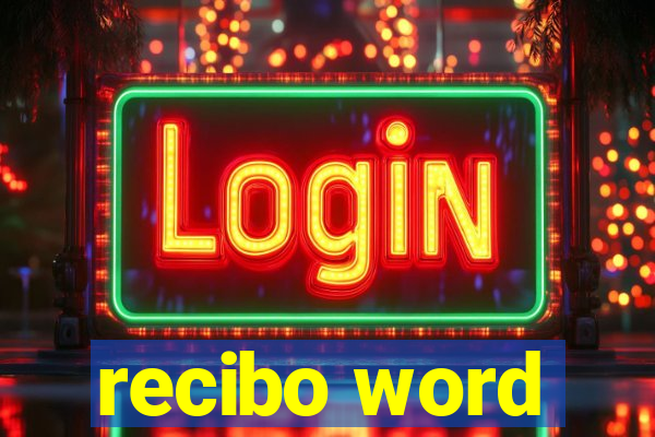 recibo word