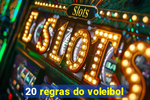 20 regras do voleibol