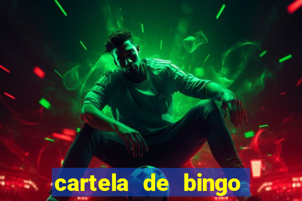 cartela de bingo cha de bebe