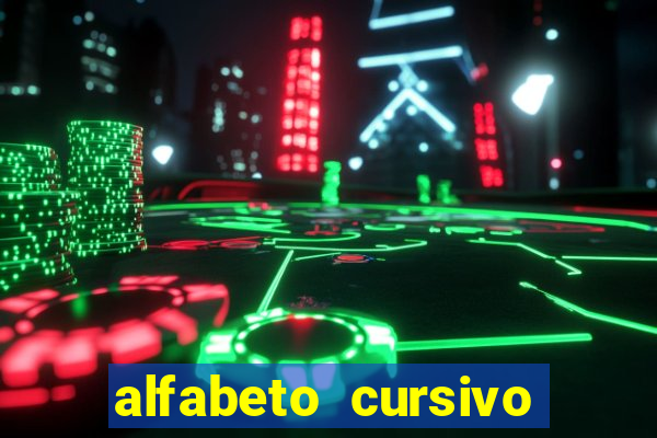 alfabeto cursivo pontilhado para imprimir pdf