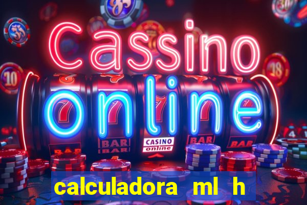 calculadora ml h para mcg kg min