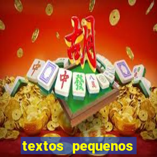 textos pequenos para alfabetizar