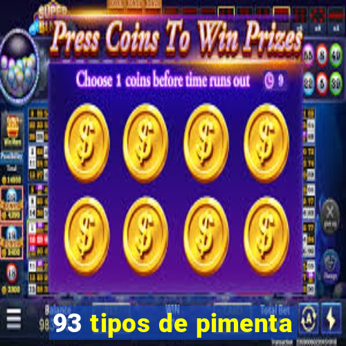 93 tipos de pimenta