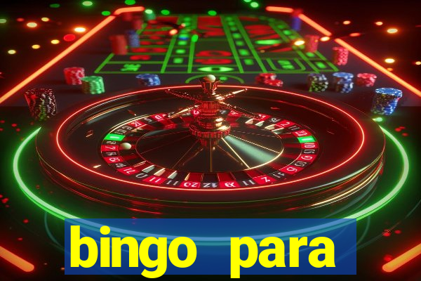 bingo para despedida de solteira para imprimir