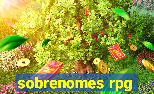 sobrenomes rpg