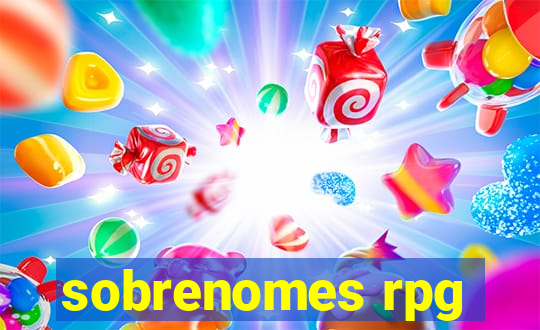 sobrenomes rpg