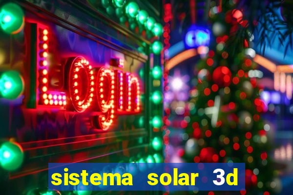 sistema solar 3d em movimento