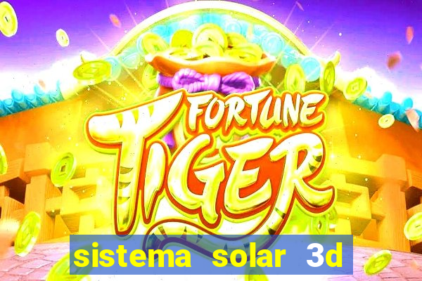 sistema solar 3d em movimento