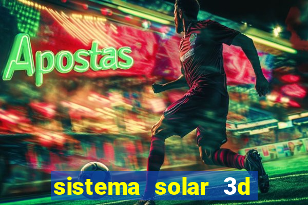 sistema solar 3d em movimento