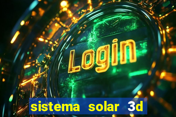 sistema solar 3d em movimento