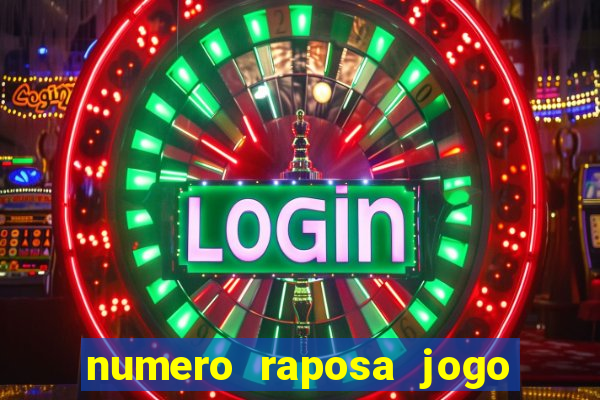 numero raposa jogo do bicho