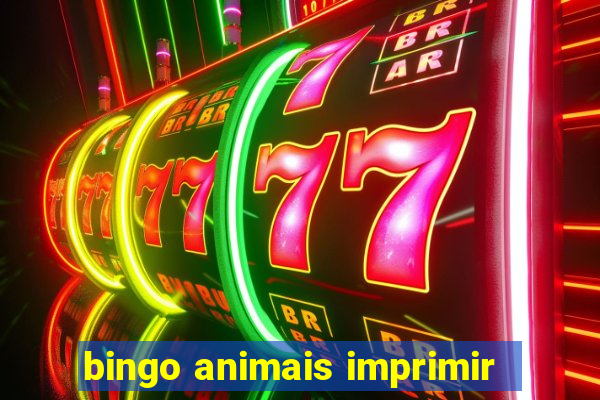 bingo animais imprimir