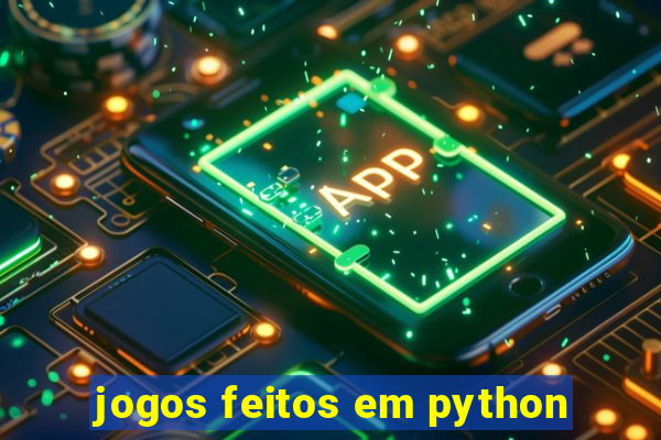 jogos feitos em python