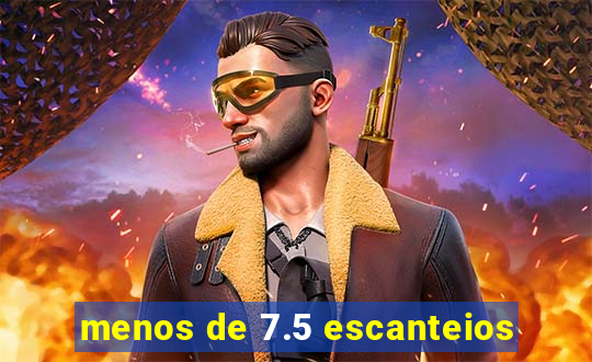 menos de 7.5 escanteios