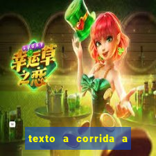 texto a corrida a lagarta lili