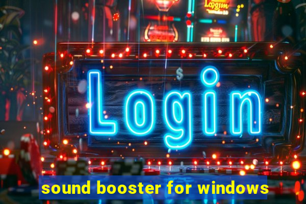 sound booster for windows