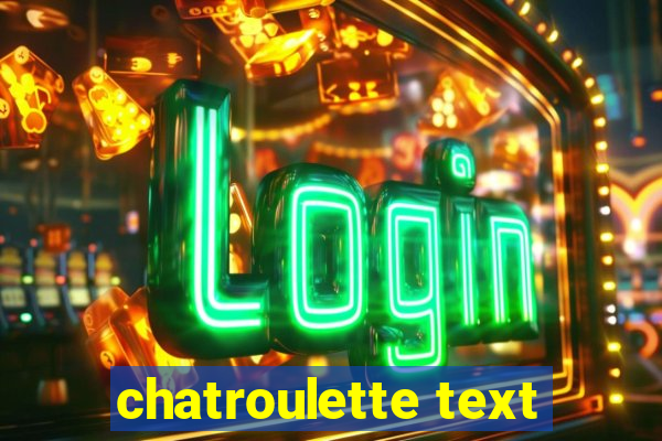 chatroulette text