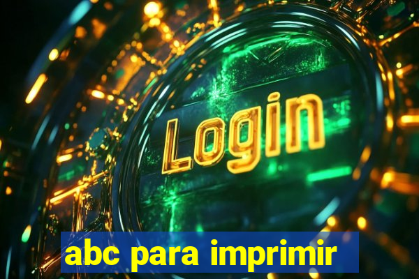 abc para imprimir