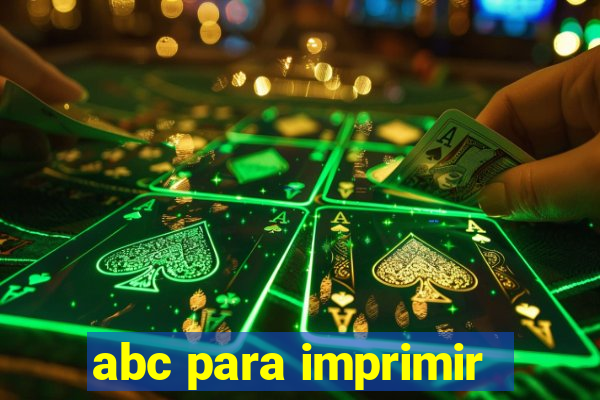 abc para imprimir