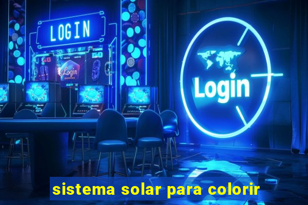 sistema solar para colorir